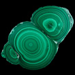 Round Concentric Green Malachite