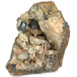Brookite Crystals in Quartz