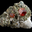 Grossular with Calcite and Diopside